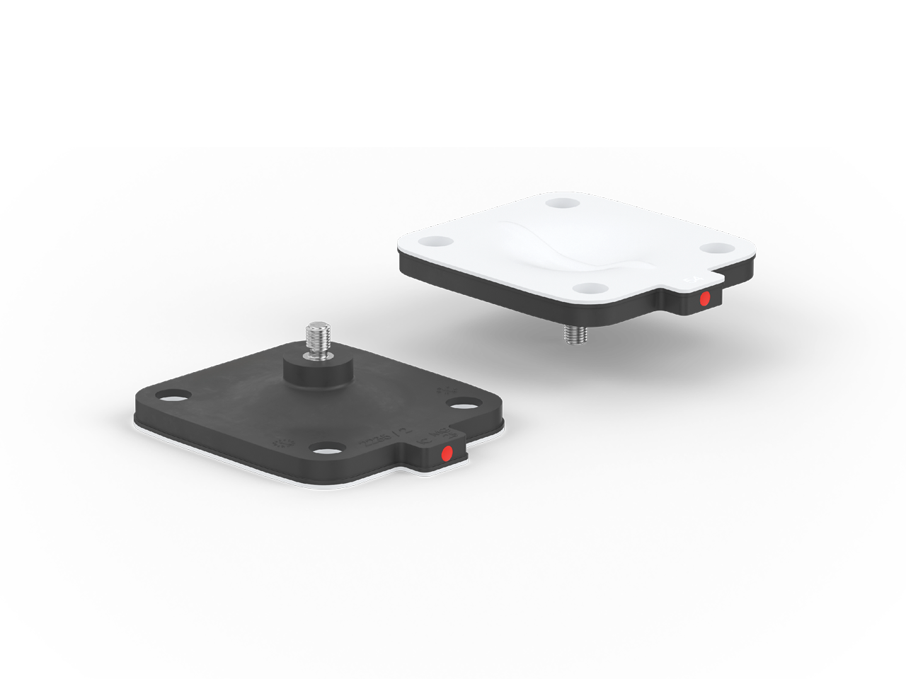 Zweiteilige Membrane mit einem peroxidisch vernetztem EPDM-Rücken und Schild aus PTFE GEMÜ Code 54